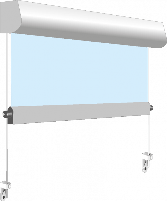 Toldo vertical box con varilla
