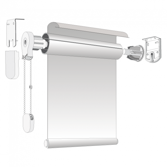 Estor enrollable basic con cadenilla